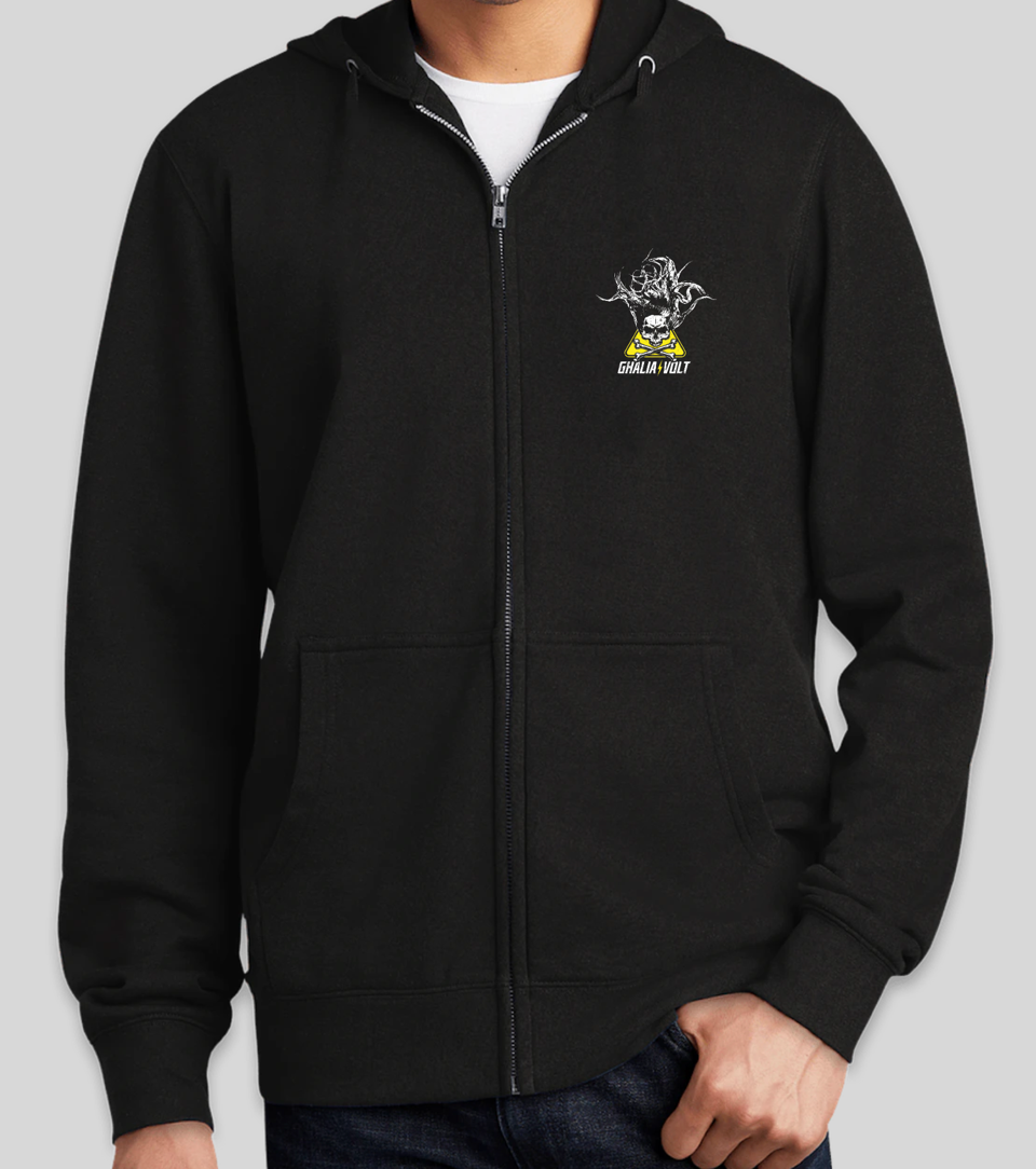 Ghalia Volt - Full Zip FLEECE Hoodies - Black