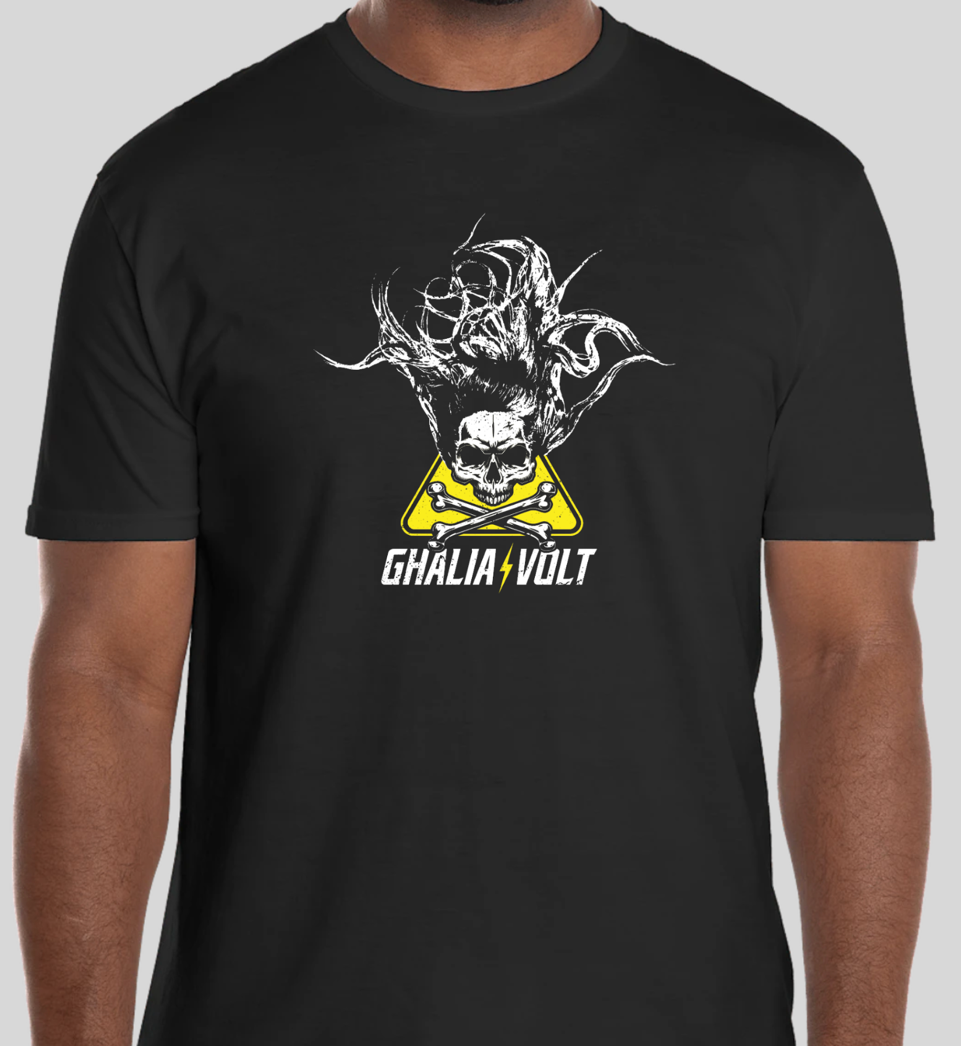 Ghalia Volt - Skull - Men’s/Unisex Black T-Shirt