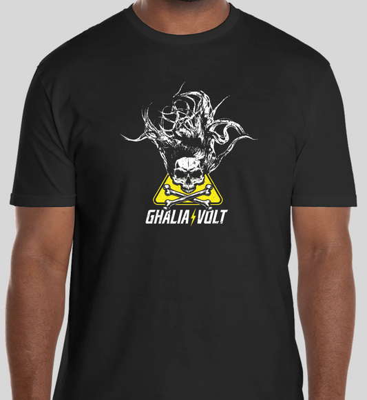 Ghalia Volt - Skull - Men’s/Unisex Black T-Shirt